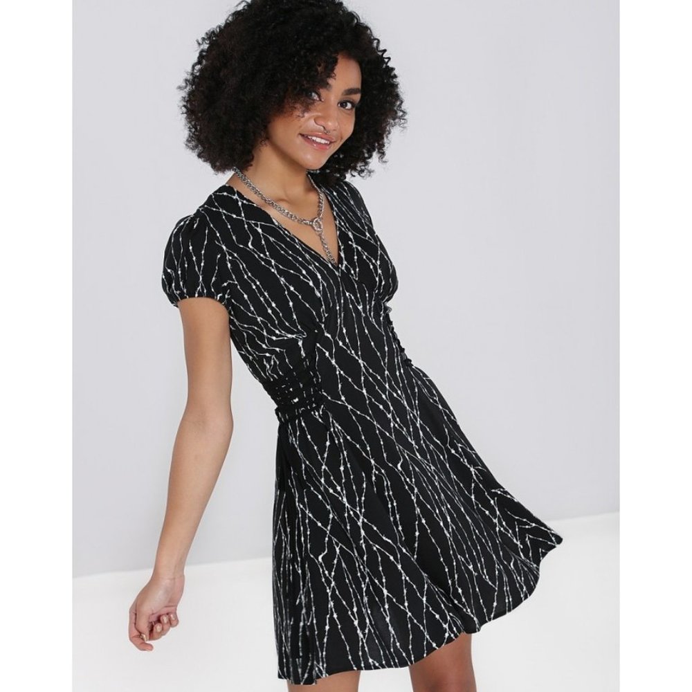 NWOT Hell Bunny Barbed Wire Mini Dress